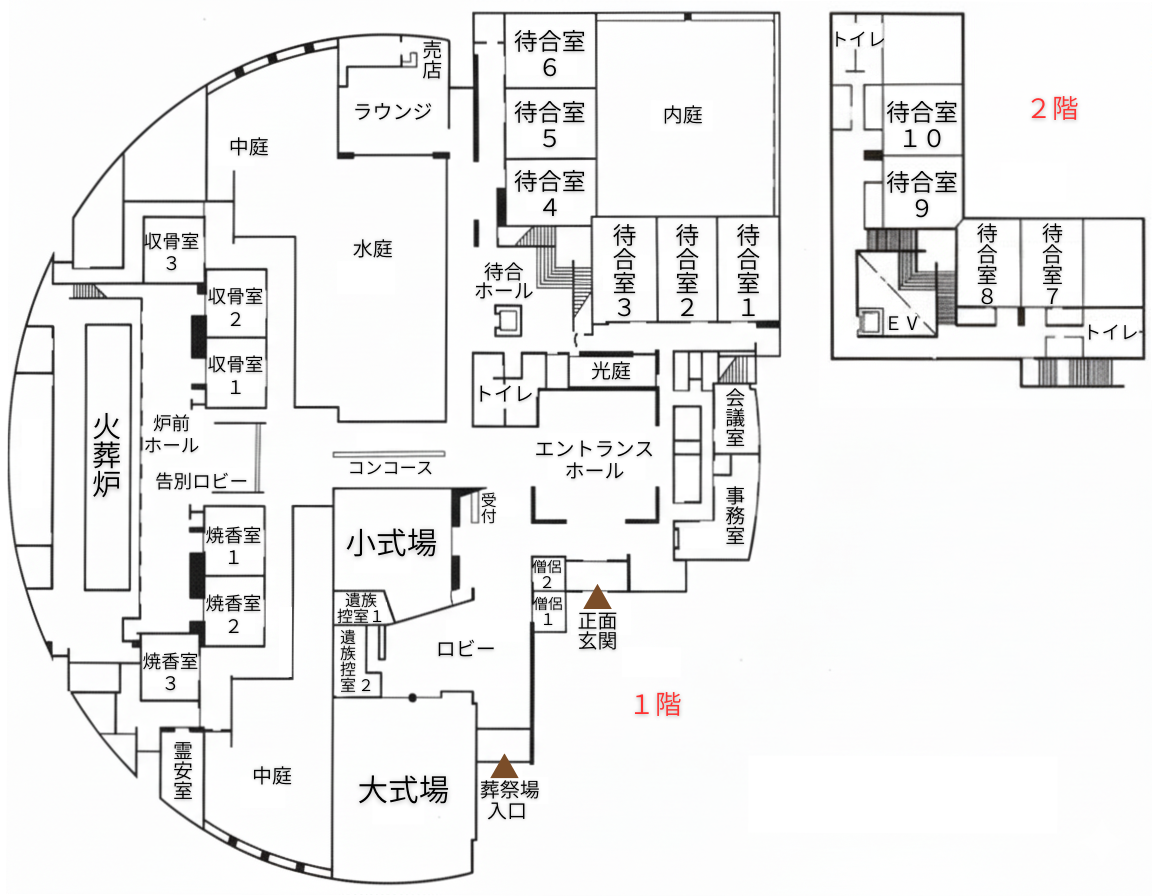 メモリアルトネ館内案内図